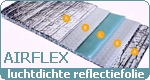 Airflex, damp- en luchtdichte reflectiefolie